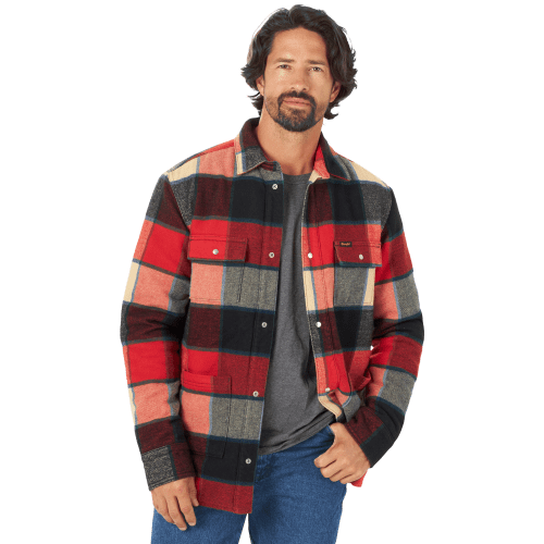 Wrangler Sherpa-Lined Flannel Shirt Jacket for Men | Cabela's